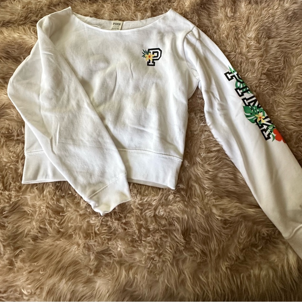 PINK Victorias Secret Cropped Sweatshirt